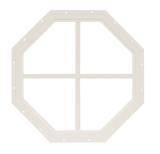 14" Octagon Gable Flush Mount Shed Window