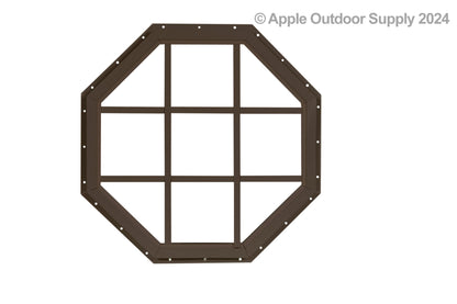 18" Octagon Gable J-Lap Shed Window