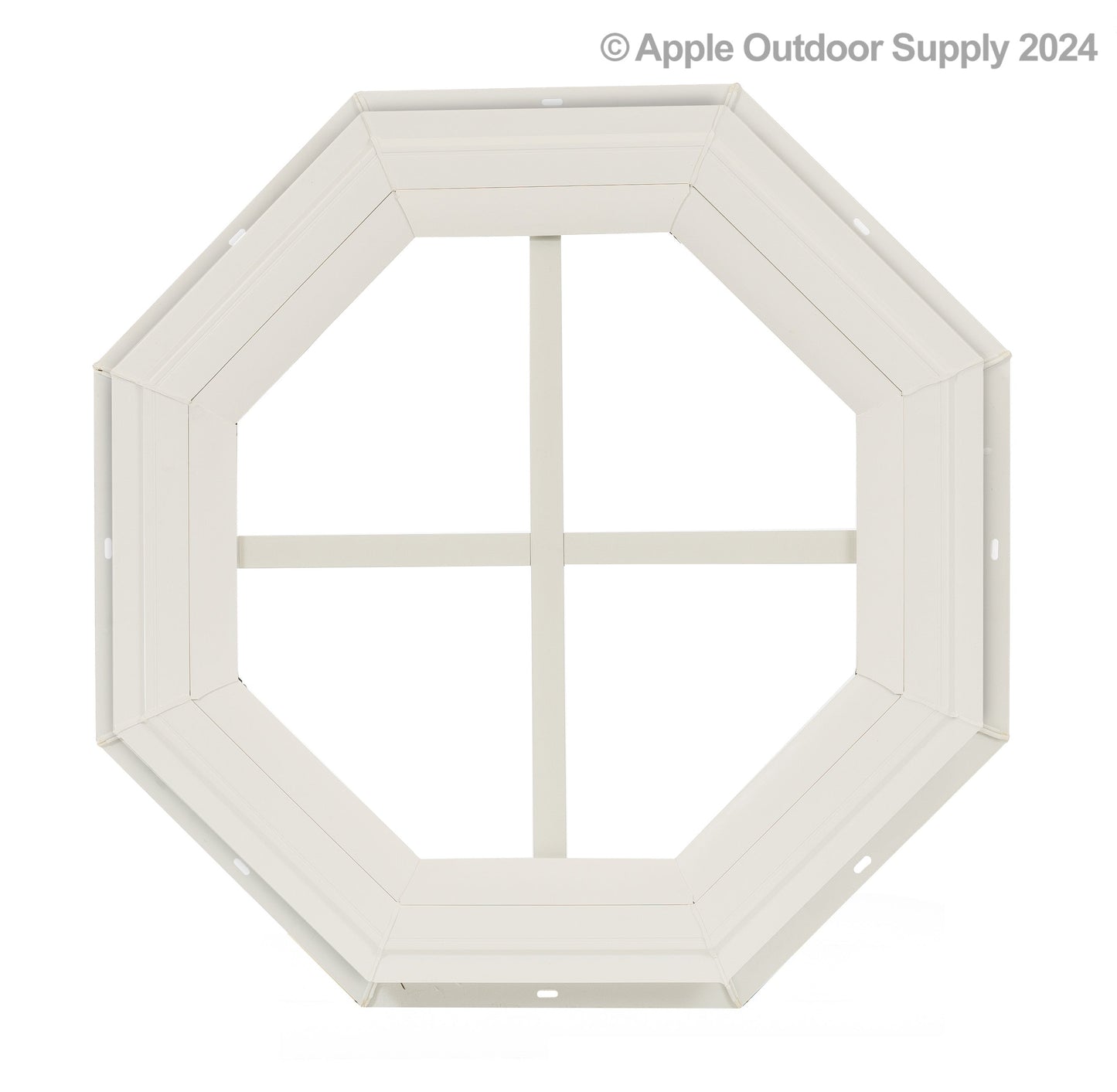 14" Octagon Gable J-Lap Shed Window, PVC