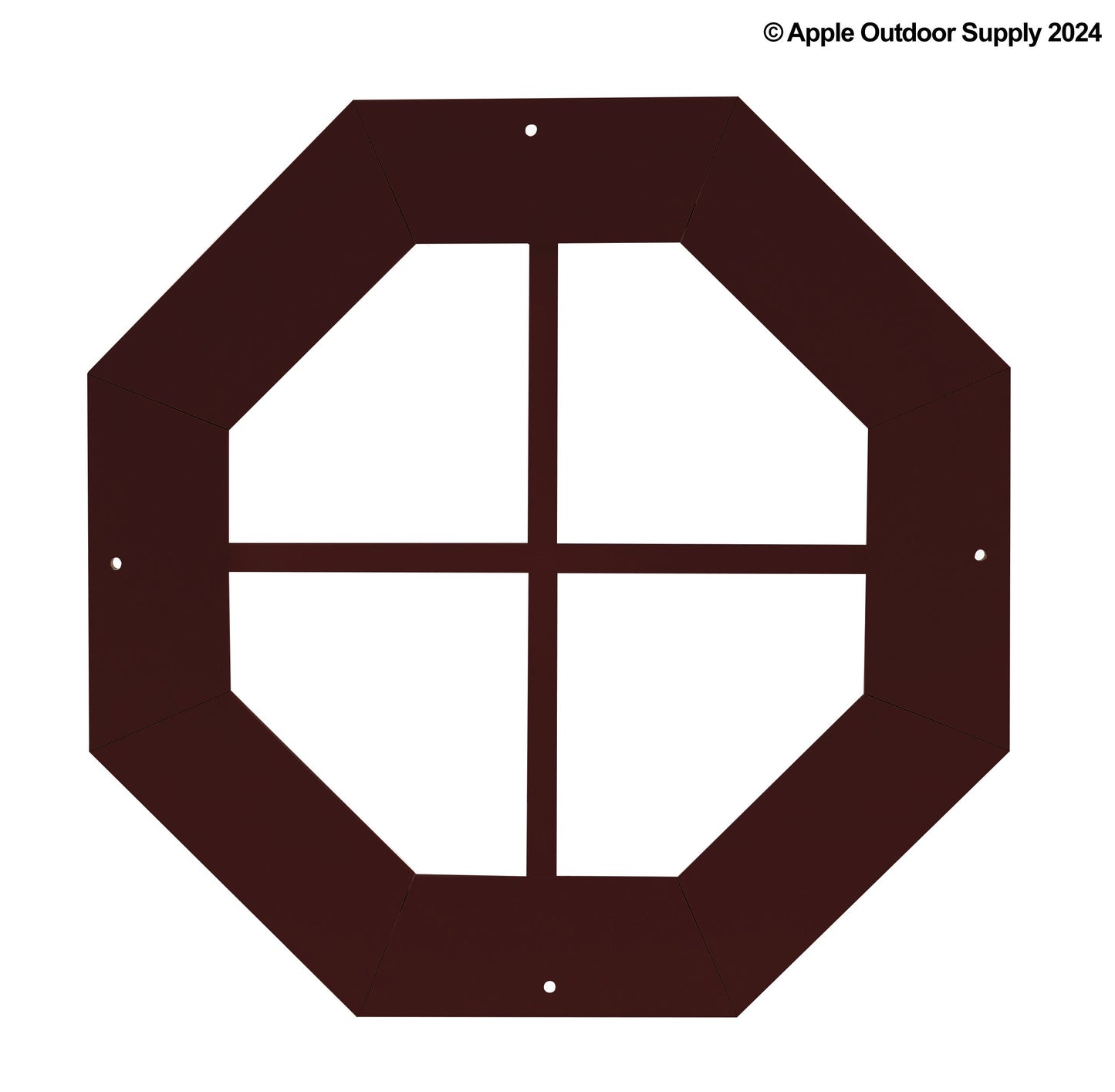 14" Octagon Gable J-Lap Shed Window, PVC