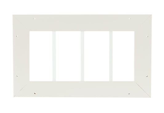 10.185" X 18" Transom Flush Mount Shed Window PVC