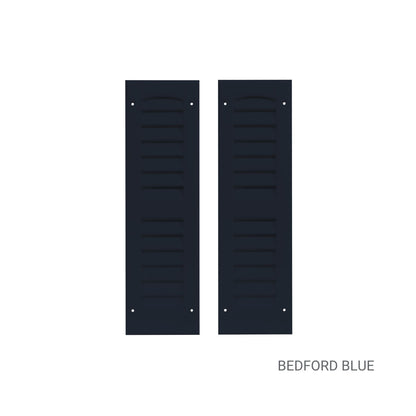 6" W x 21" H Louvered Shutters - 1 Pair