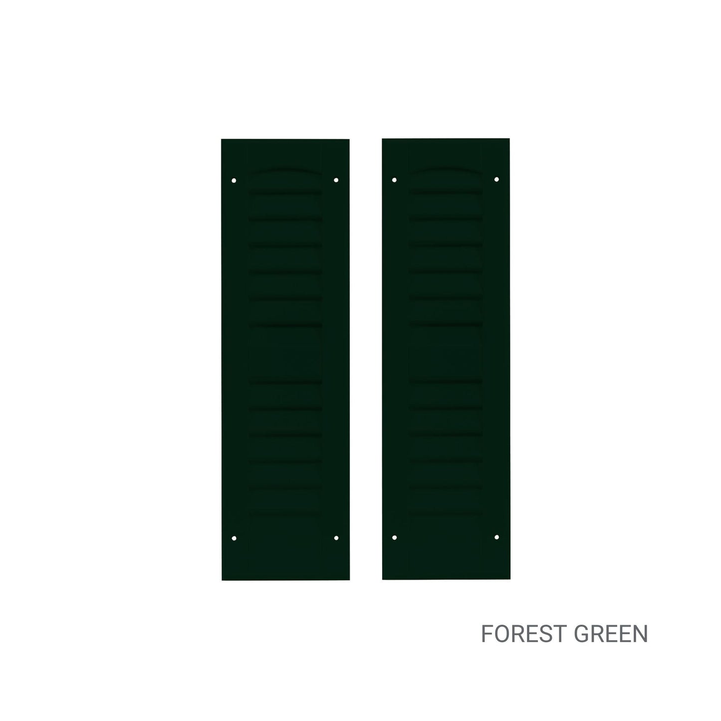 6" W x 21" H Louvered Shutters - 1 Pair