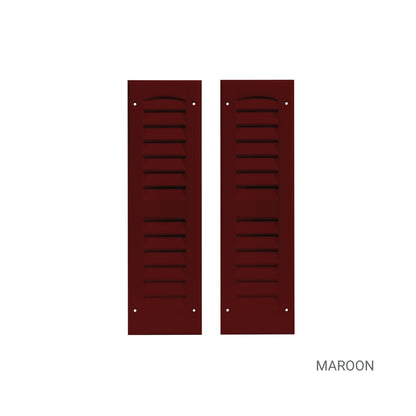 6" W x 21" H Louvered Shutters - 1 Pair