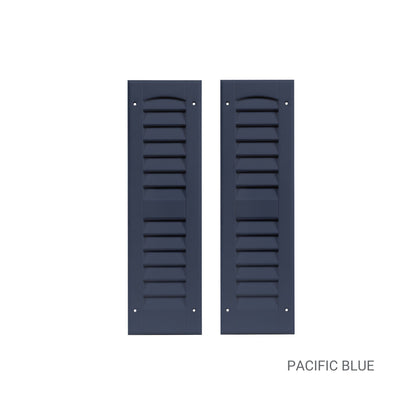 6" W x 21" H Louvered Shutters - 1 Pair