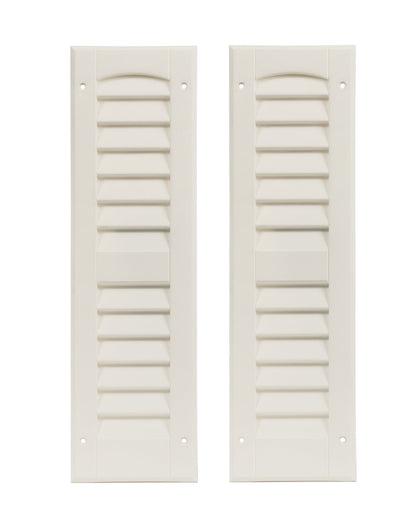 6" W x 21" H Louvered Shutters - 1 Pair