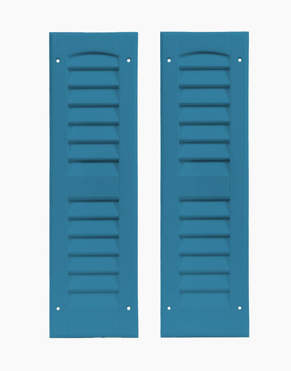 6" W x 21" H Louvered Shutters - 1 Pair