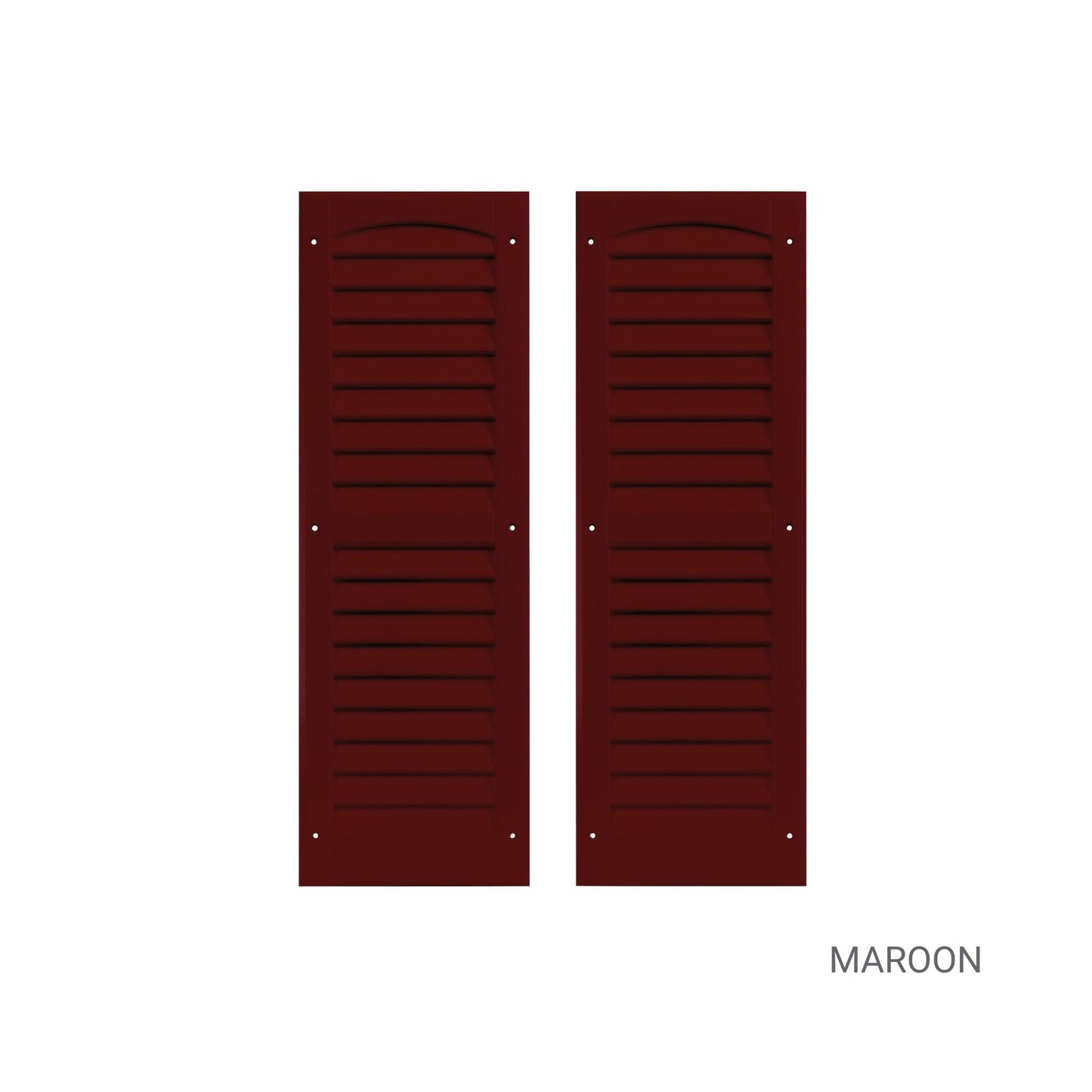 9" W x 27" H Louvered Shutters - 1 Pair