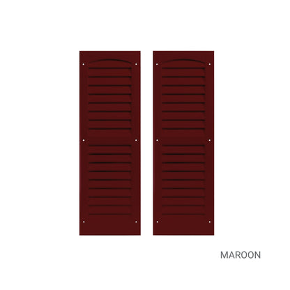 9" W x 27" H Louvered Shutters - 1 Pair