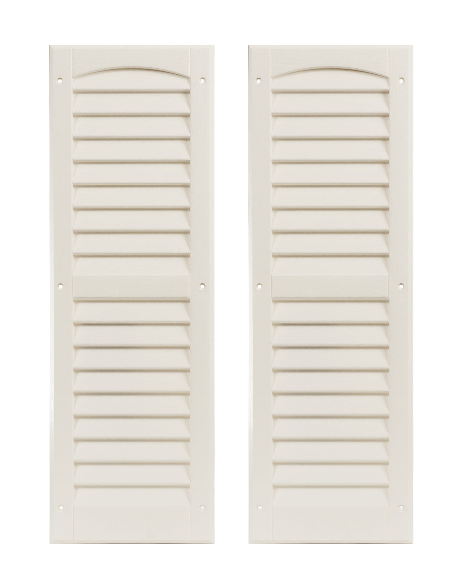 9" W x 27" H Louvered Shutters - 1 Pair