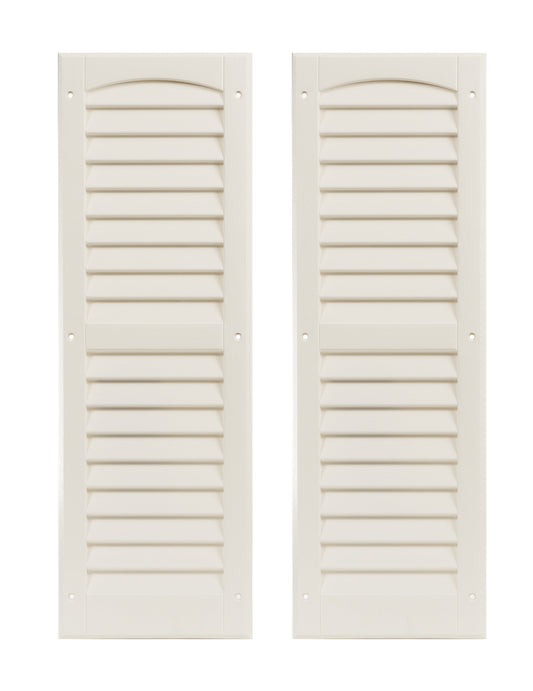 9" W x 27" H Louvered Shutters - 1 Pair