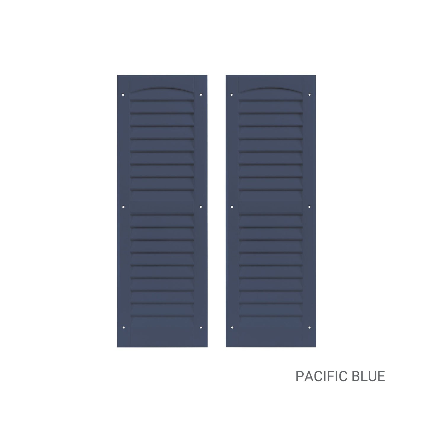 9" W x 27" H Louvered Shutters - 1 Pair