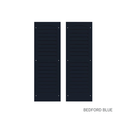 9" W x 27" H Louvered Shutters - 1 Pair