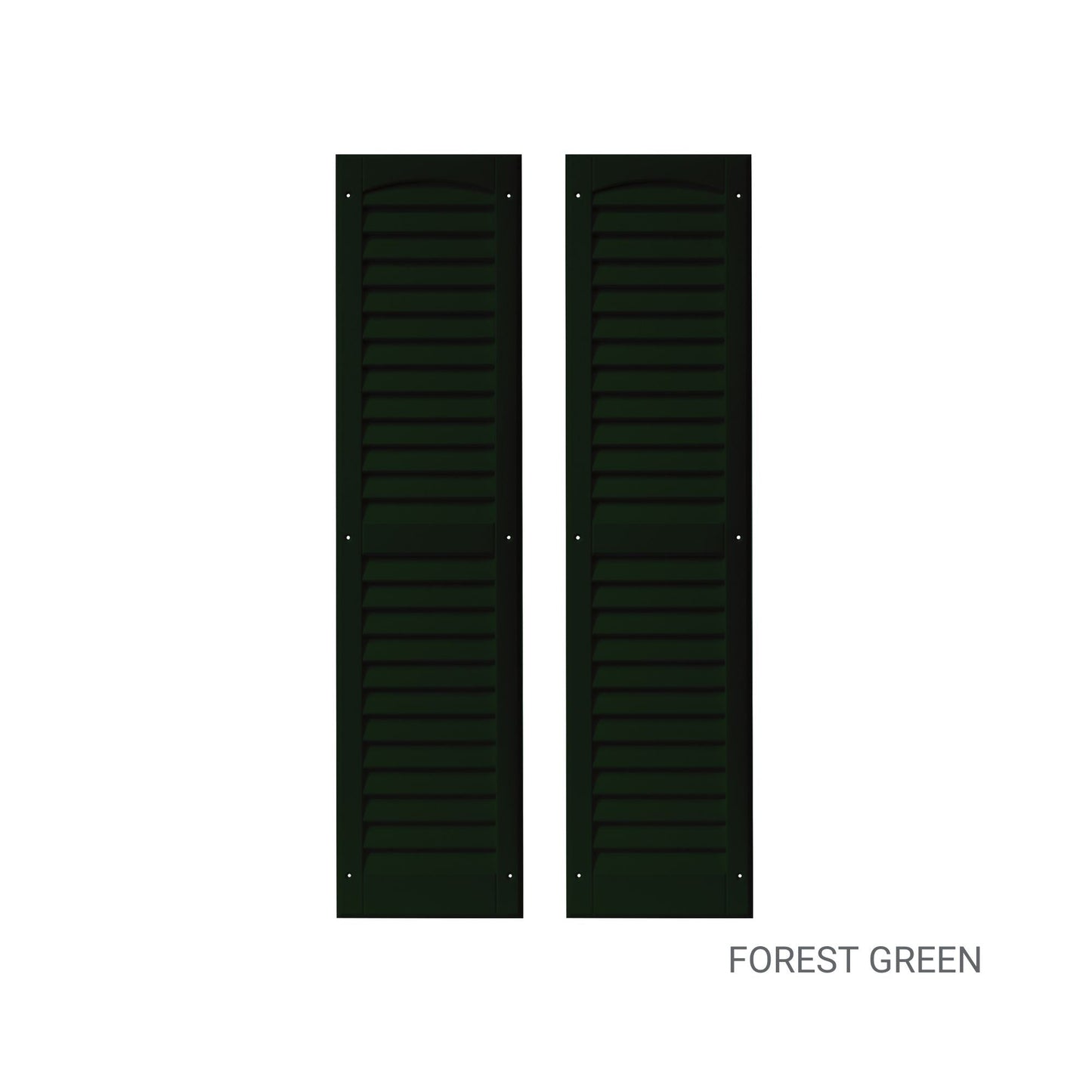 9" W x 36" H Louvered Shutters - 1 Pair