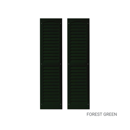 9" W x 36" H Louvered Shutters - 1 Pair
