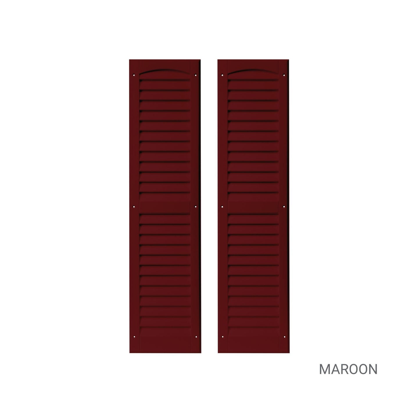 9" W x 36" H Louvered Shutters - 1 Pair