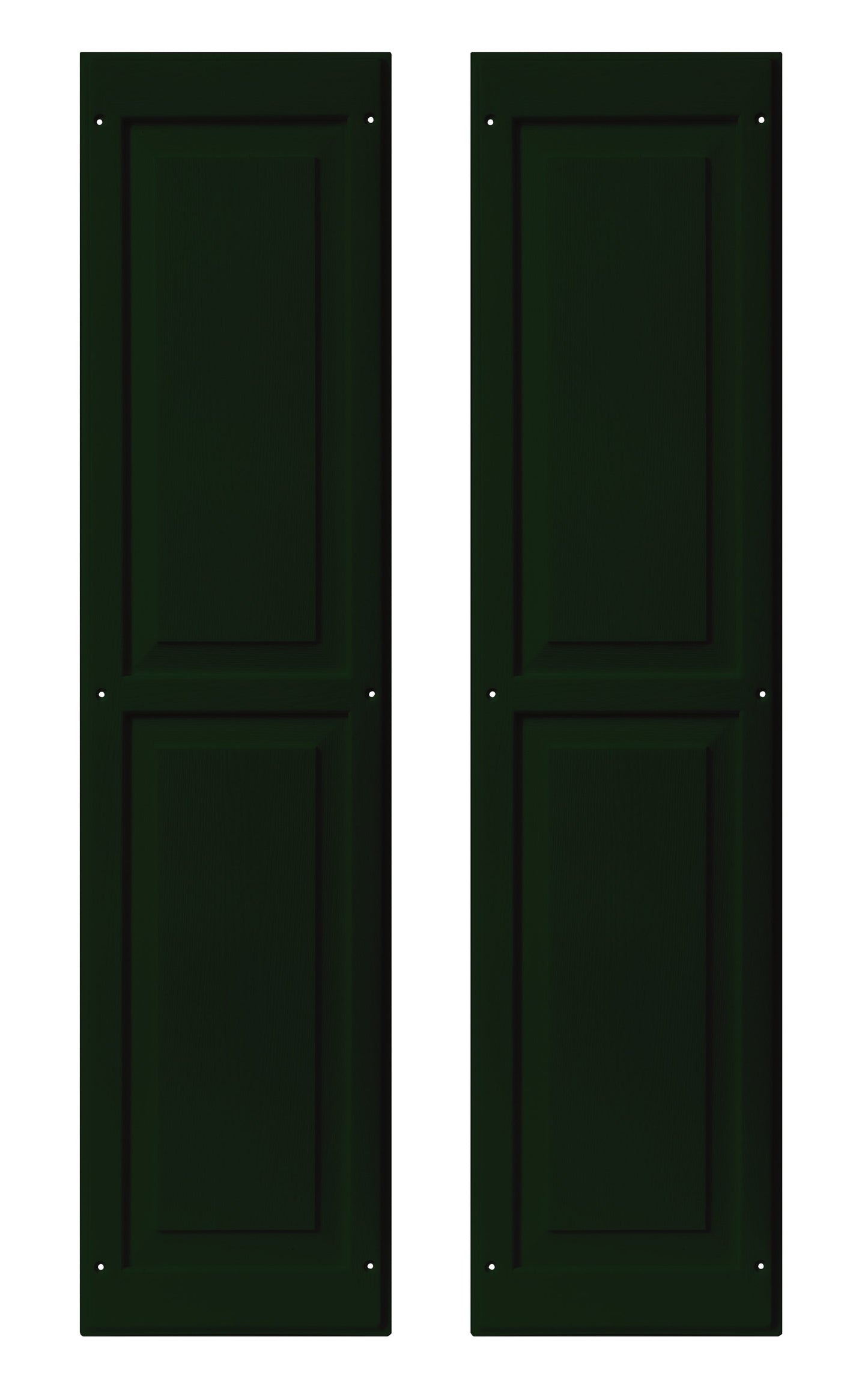 9" W x 36" H Raised Panel Shutters - 1 Pair