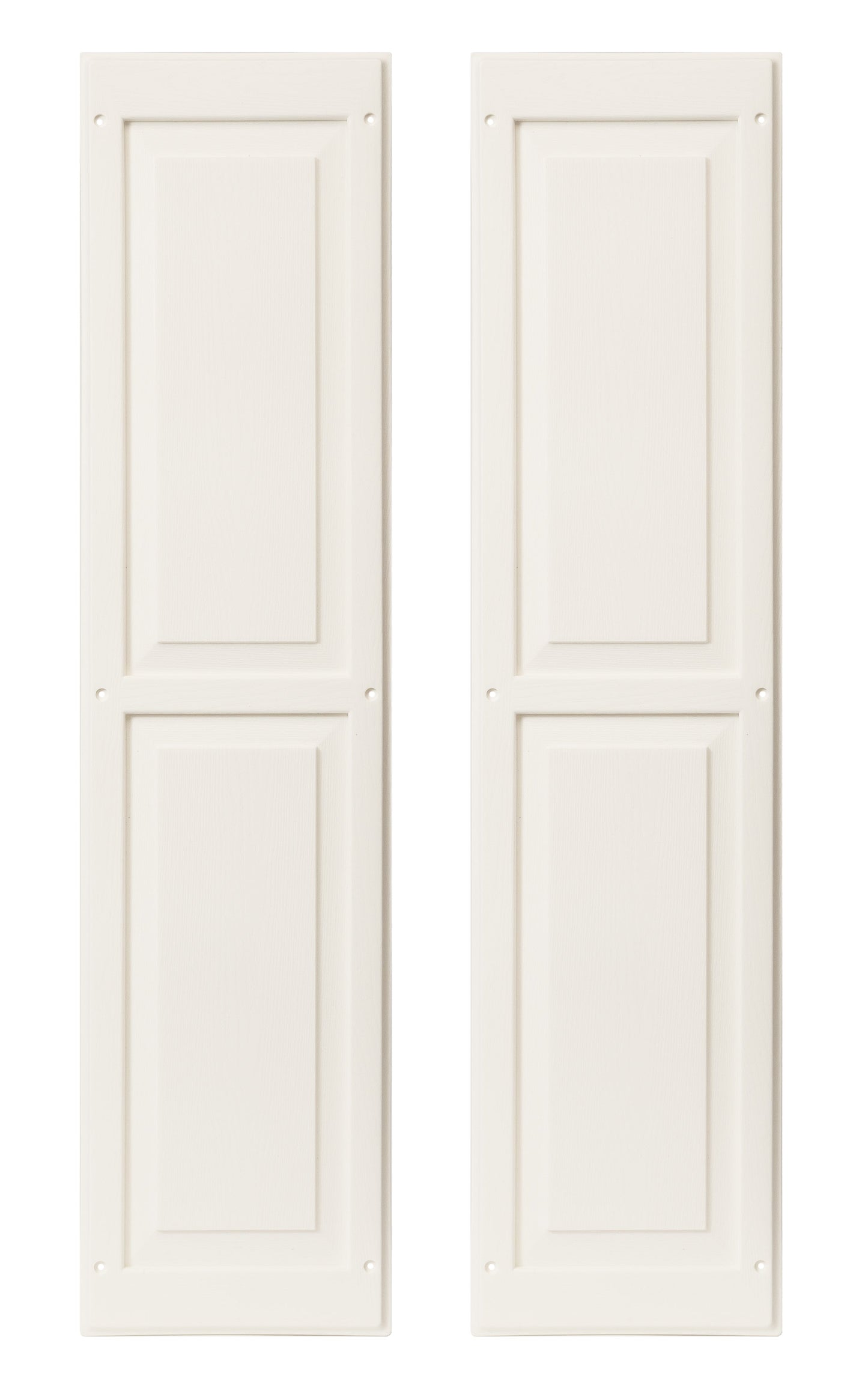 9" W x 36" H Raised Panel Shutters - 1 Pair