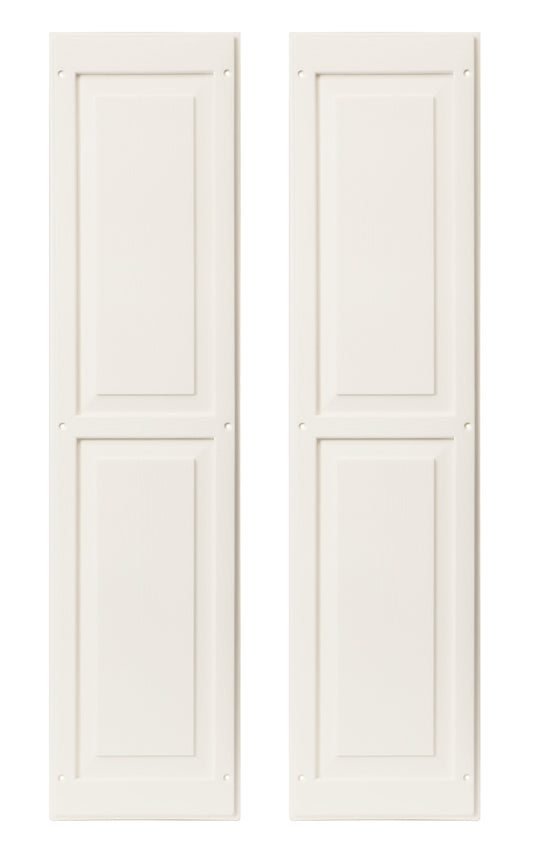 9" W x 36" H Raised Panel Shutters - 1 Pair