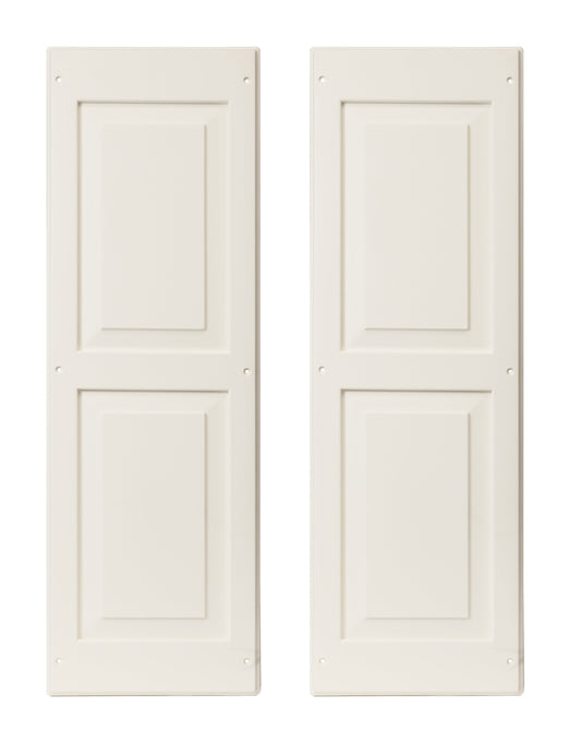 12" W x 36" H Raised Panel Shutters - 1 Pair
