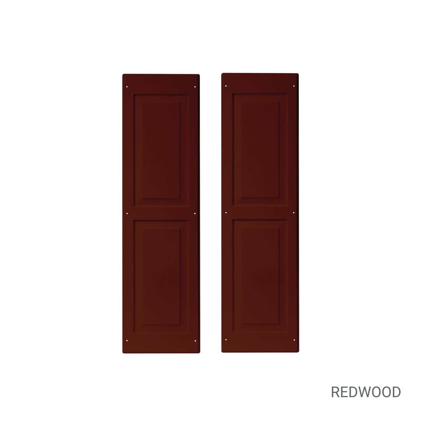 12" W x 43" H Raised Panel Shutters - 1 Pair
