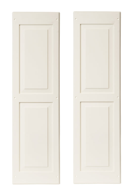 12" W x 43" H Raised Panel Shutters – Paintable – 1 Pair