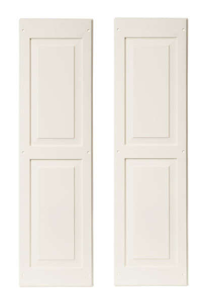 12" W x 43" H Raised Panel Shutters - 1 Pair