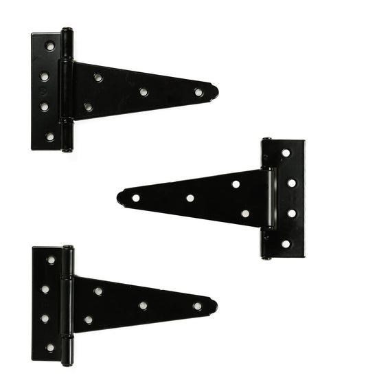 5" Heavy Duty T-Hinge – Black (3 Pack)