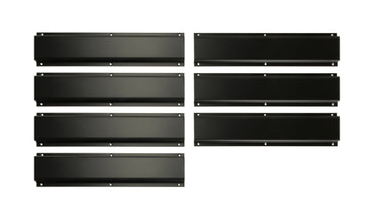 22-Piece Heavy Duty Adjustable Wall Mounted Storage System – Black
