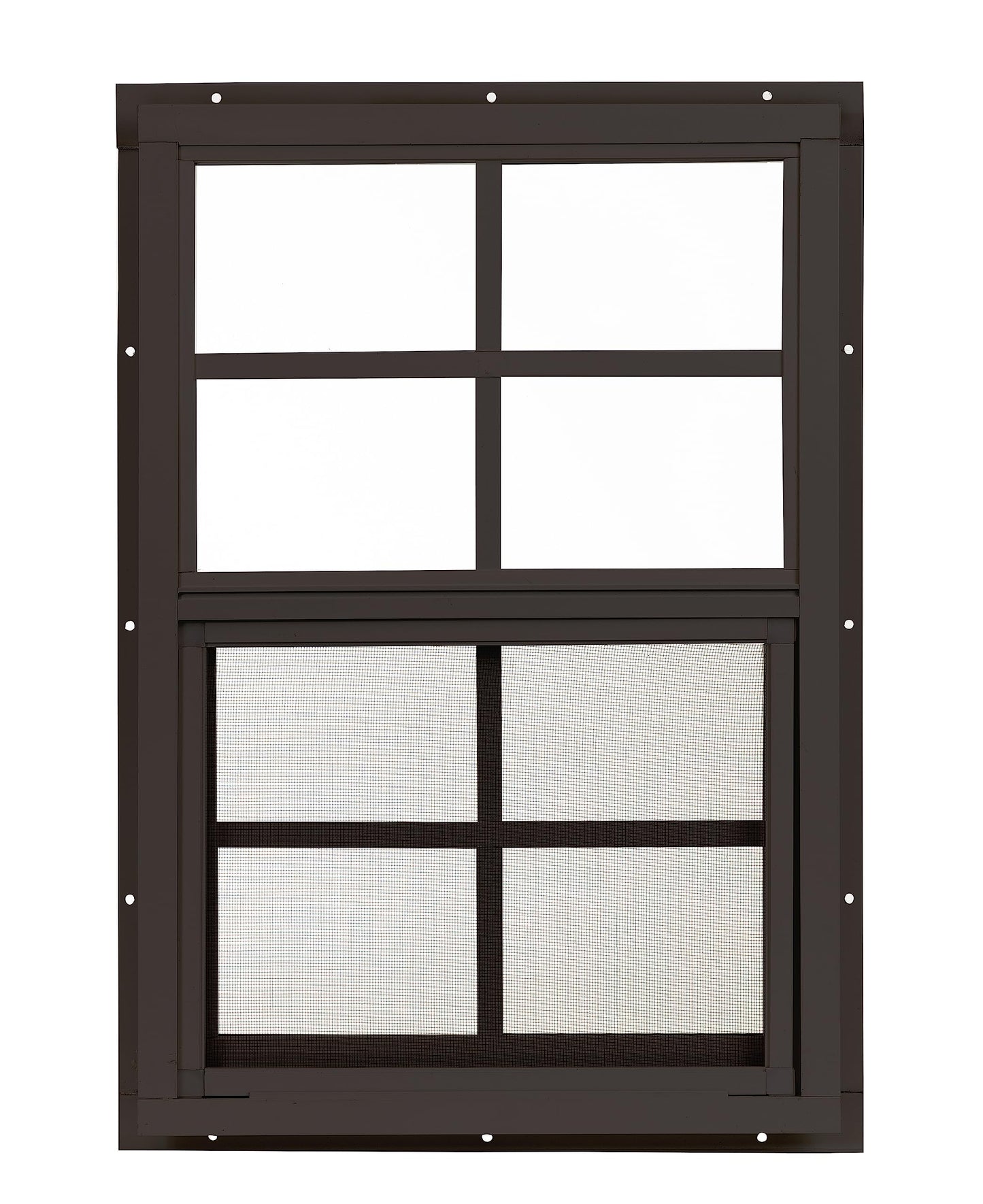 Apple Outdoor Supply 14x21 Shed Window, Flush Mount Sliding Window with Tempered Glass & Screen, 1-Pack