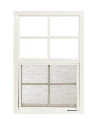 Apple Outdoor Supply 14x21 Shed Window, Flush Mount Sliding Window with Tempered Glass & Screen, 1-Pack