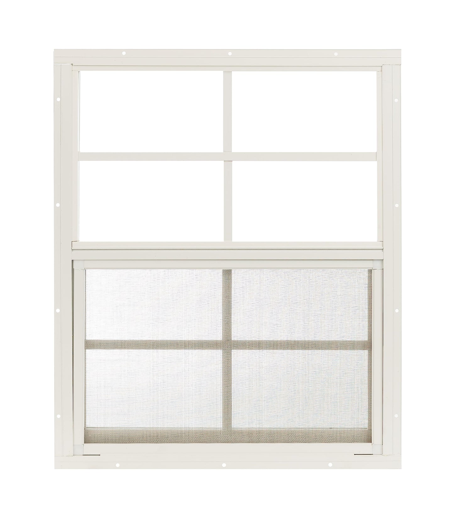 Apple Outdoor Supply 18x23 Shed Window, Flush Mount Sliding Window with Tempered Glass & Screen, 1-Pack