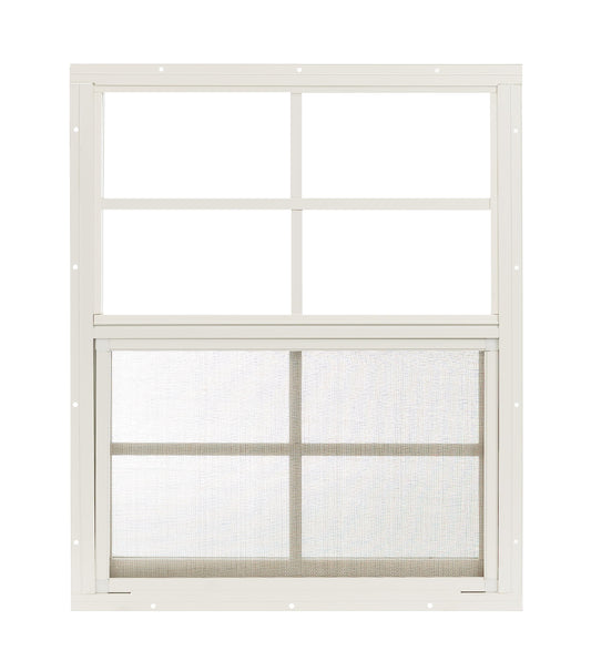 Apple Outdoor Supply 18x23 Shed Window, Flush Mount Sliding Window with Tempered Glass & Screen, 1-Pack