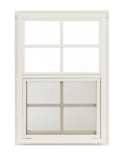 Apple Outdoor Supply 14x21 Shed Window, J-Lap Sliding Window with Tempered Glass & Screen, 1-Pack
