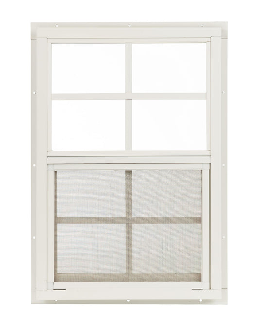 Apple Outdoor Supply 14x21 Shed Window, J-Lap Sliding Window with Tempered Glass & Screen, 1-Pack