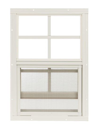 Apple Outdoor Supply 12x18 Shed Window, Flush Mount Sliding Window with Tempered Glass & Screen, 1-Pack