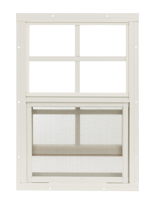 Apple Outdoor Supply 12x18 Shed Window, Flush Mount Sliding Window with Tempered Glass & Screen, 1-Pack