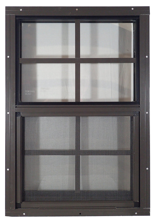 Apple Outdoor Supply 14x21 Shed Window, J-Lap Sliding Window with Tempered Glass & Screen, 1-Pack