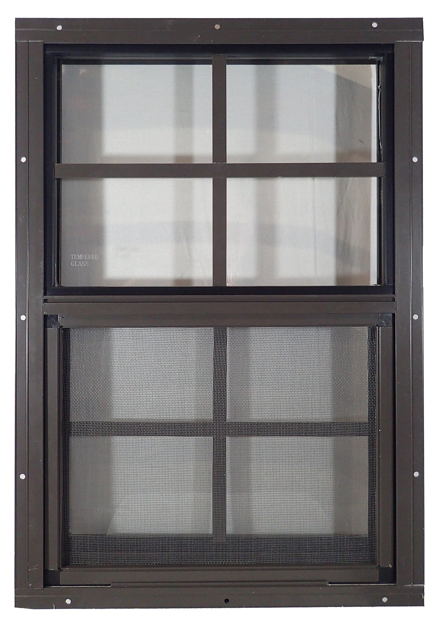 Apple Outdoor Supply 14x21 Shed Window, J-Lap Sliding Window with Tempered Glass & Screen, 1-Pack