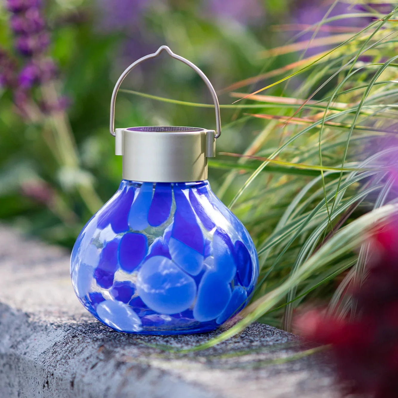 Tea Solar Lanterns 5" Handblown Glass