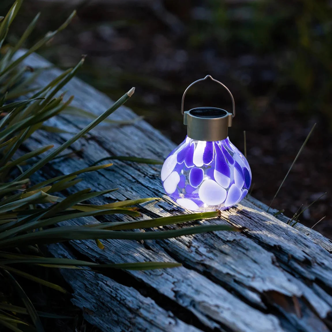 Tea Solar Lanterns 5" Handblown Glass