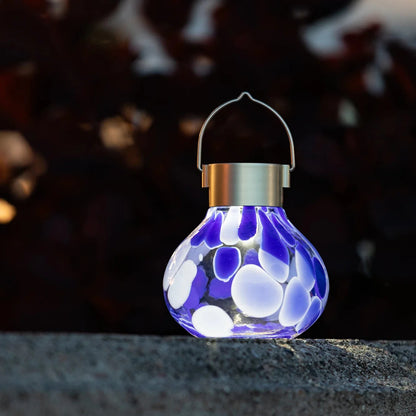 Tea Solar Lanterns 5" Handblown Glass