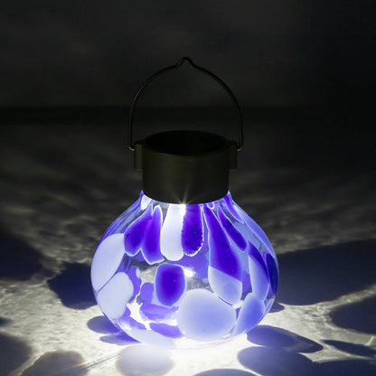 Tea Solar Lanterns 5" Handblown Glass