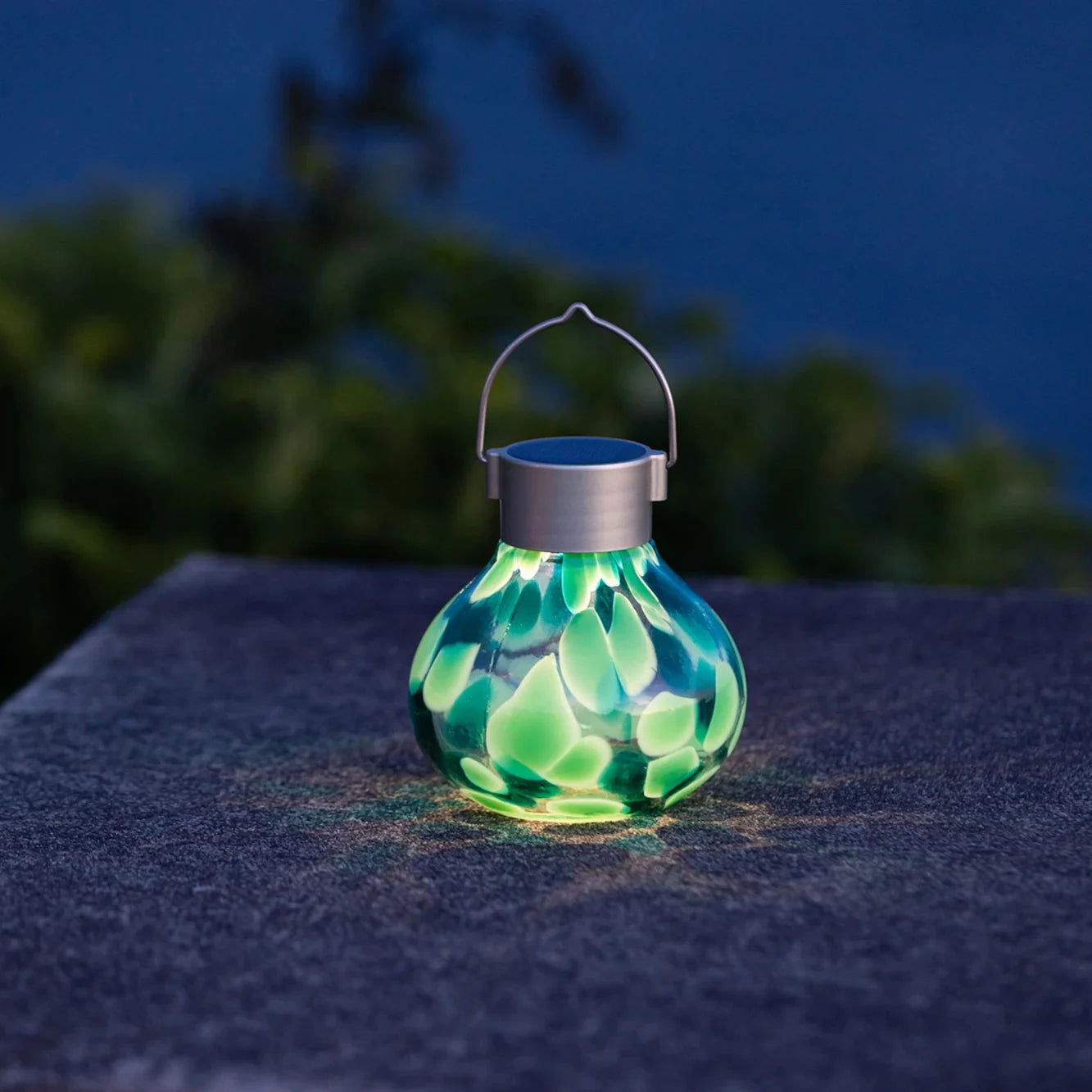 Tea Solar Lanterns 5" Handblown Glass