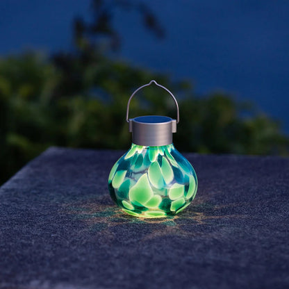 Tea Solar Lanterns 5" Handblown Glass