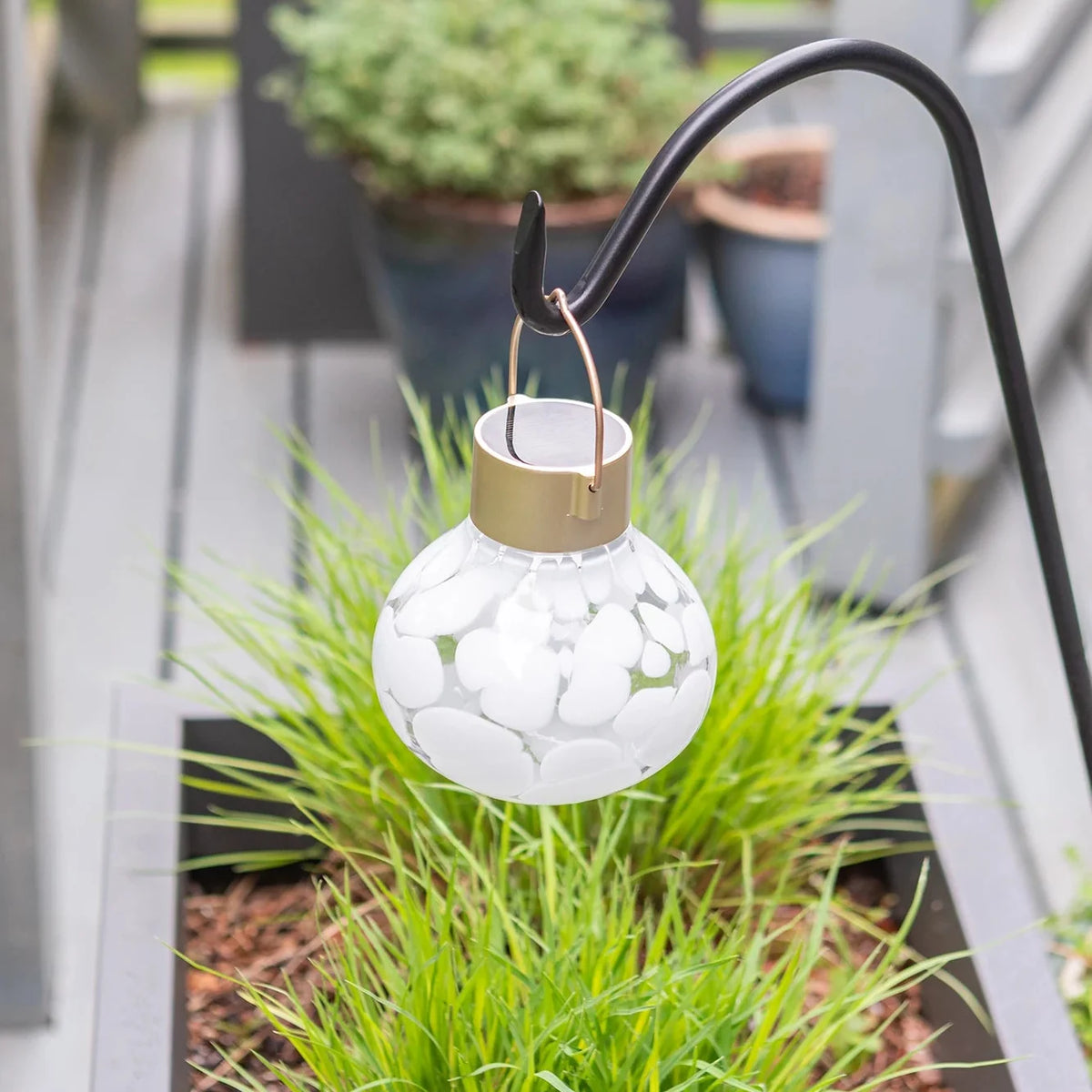 Solar Tea Lantern Handblown Glass 3-pack
