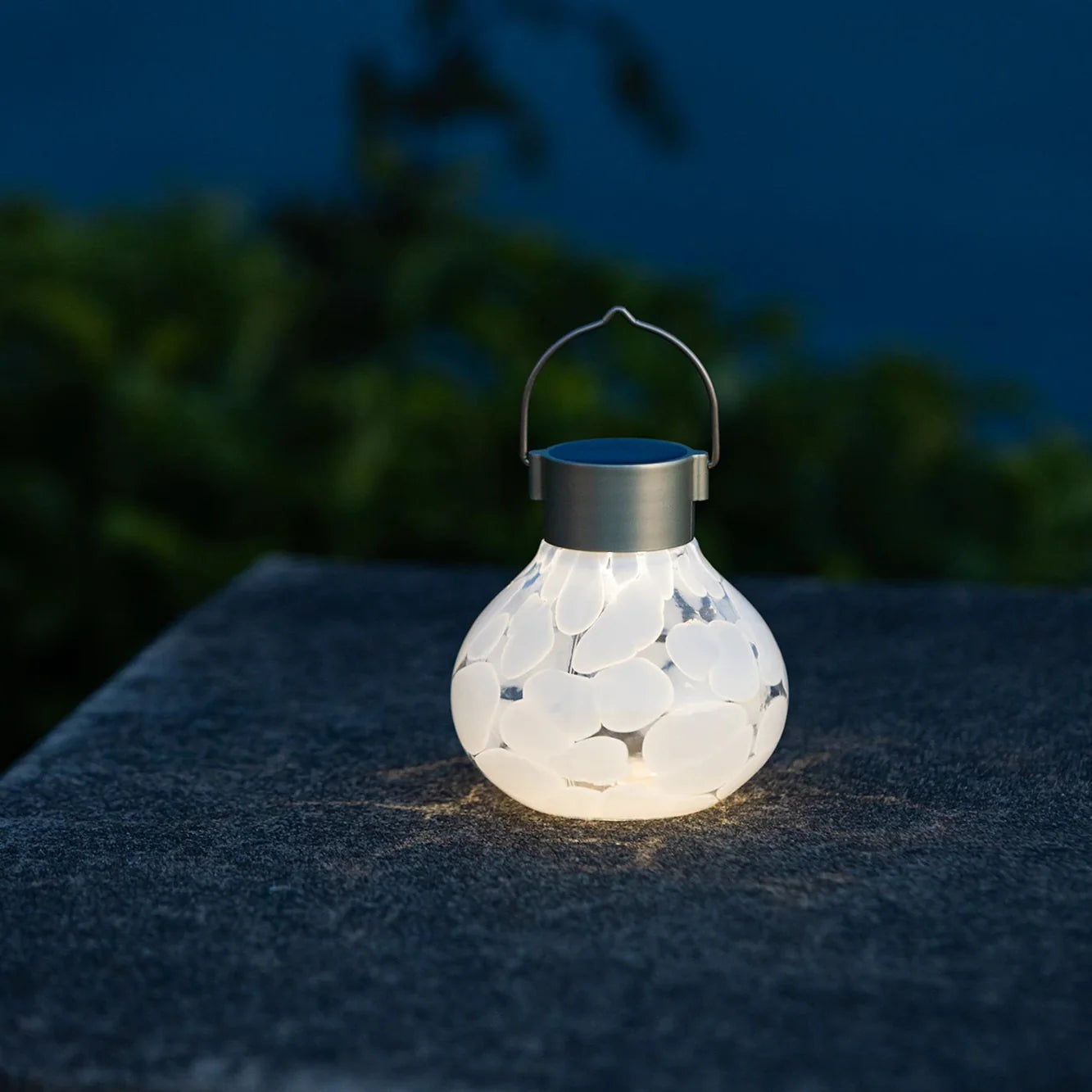 Tea Solar Lanterns 5" Handblown Glass