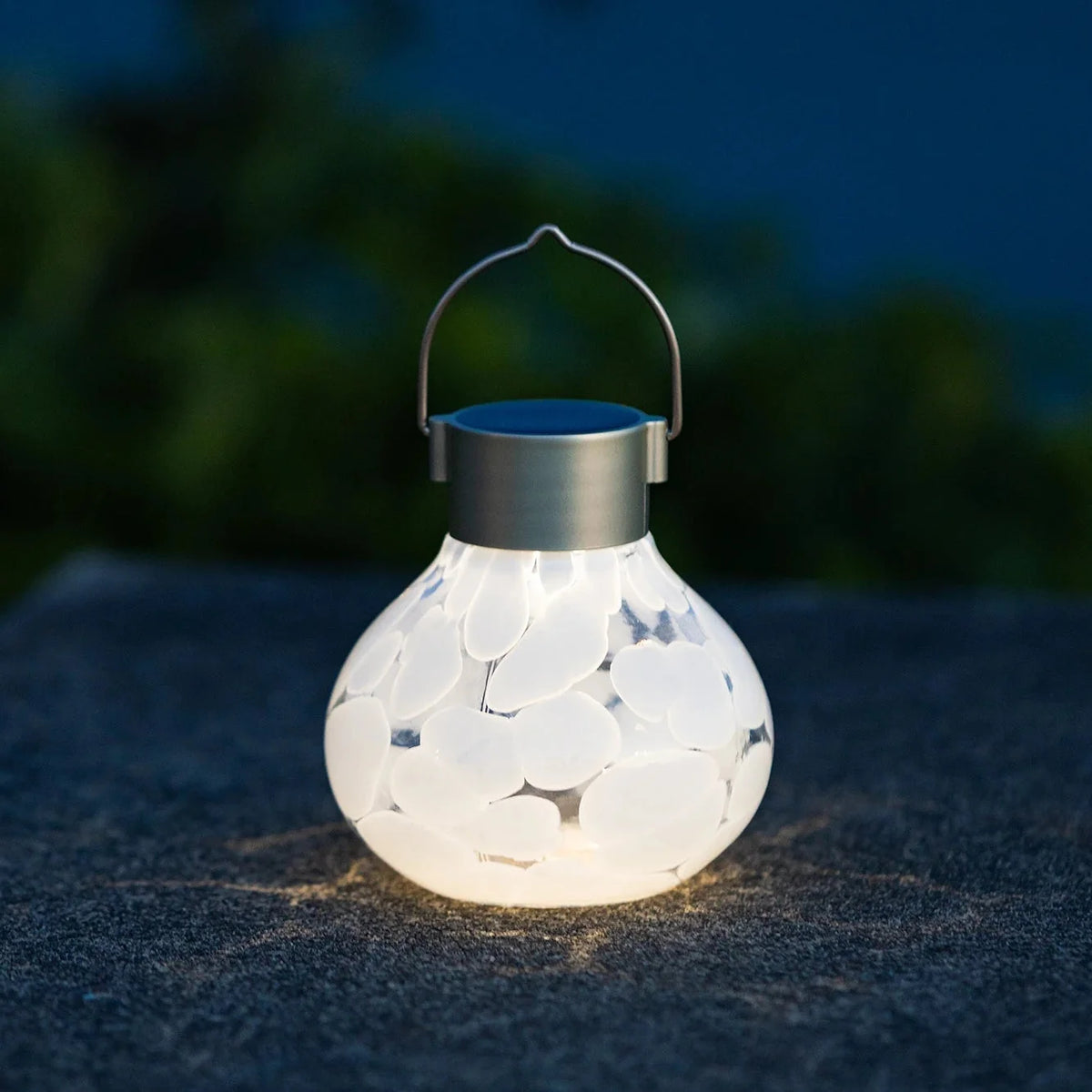 Solar Tea Lantern Handblown Glass 3-pack