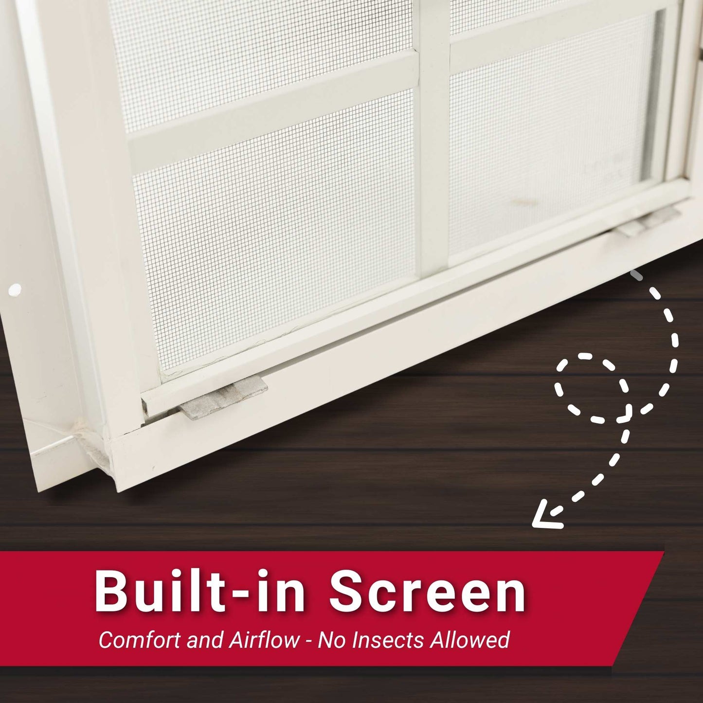 14" x 27" Flush Mount Sliding Shed Window 2 Pack | Tempered Glass, Screened, Rustproof Frame
