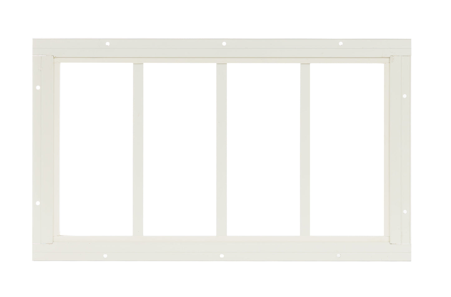 10.185" X 24" Transom Flush Mount Shed Window